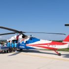 Sinop’ta ulaşımın sağlanamadığı bölgelere helikopterle yardım ulaştırılıyor