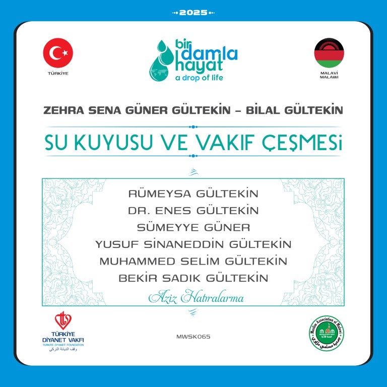 MWSK065 Malawi Su kuyusu ve vakıf çeşmesi