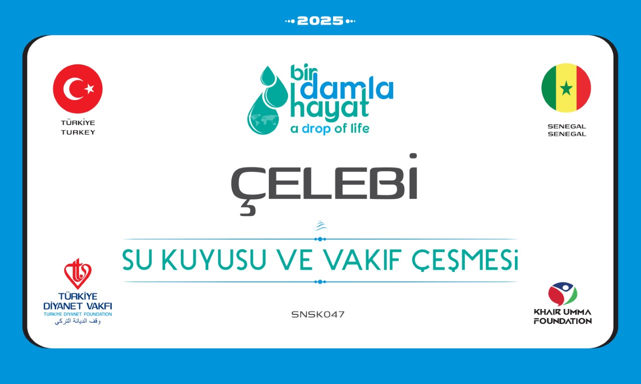 SNSK047 su kuyusu, Türkiye diyanet vakfı, su kuyusu açtırmak, su kuyusu tabela , bir damla hayat su kuyusu, su kuyusu bağışı, temiz su,