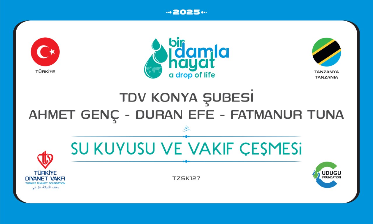 su kuyusu, Türkiye diyanet vakfı, su kuyusu açtırmak, su kuyusu tabela , bir damla hayat su kuyusu, su kuyusu bağışı, temiz su,