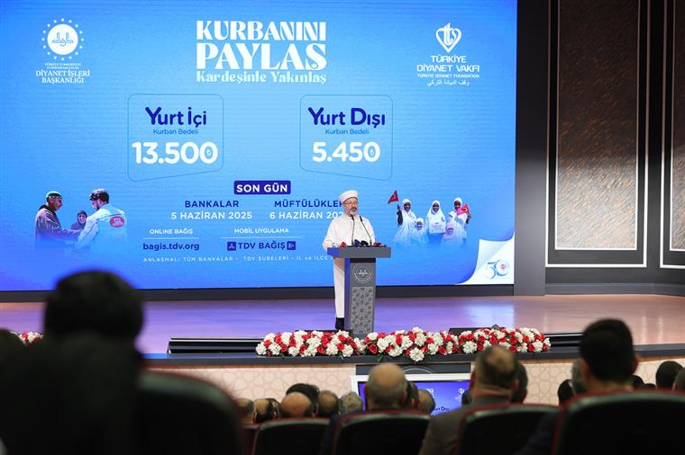 Diyanet İşleri Başkanı Erbaş 2025 yılı vekalet yoluyla kurban kesim bedellerini açıkladı, kurban kesim bedelleri, kurban bağışı, vekaleten kurban, kurban, vacip kurban bağışı