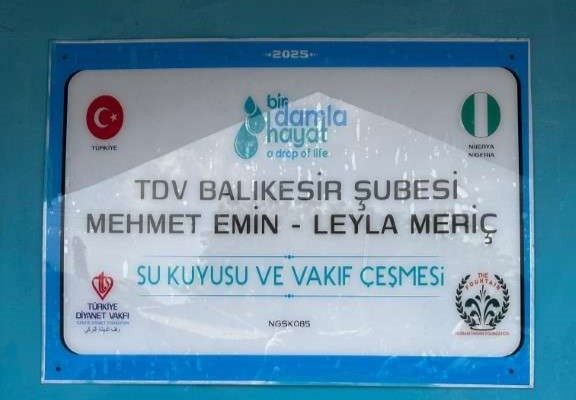 NGSK085 su kuyusu, Türkiye diyanet vakfı, su kuyusu açtırmak, su kuyusu tabela , bir damla hayat su kuyusu, su kuyusu bağışı, temiz su,