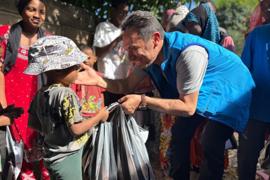 kurban , kurban bağışı, Madagaskar'daki muhtaçların yüzü hayırseverlerin