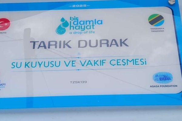 TZSK139 su kuyusu, Türkiye diyanet vakfı, su kuyusu açtırmak, su kuyusu tabela , bir damla hayat su kuyusu, su kuyusu bağışı, temiz su,