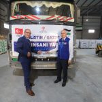 Türkiye Diyanet Vakfı, Gazze’ye 20 tır insani yardım gönderdi, gazze yardım tırı, gazze, yardım, gazze şeridi, yardım tırı