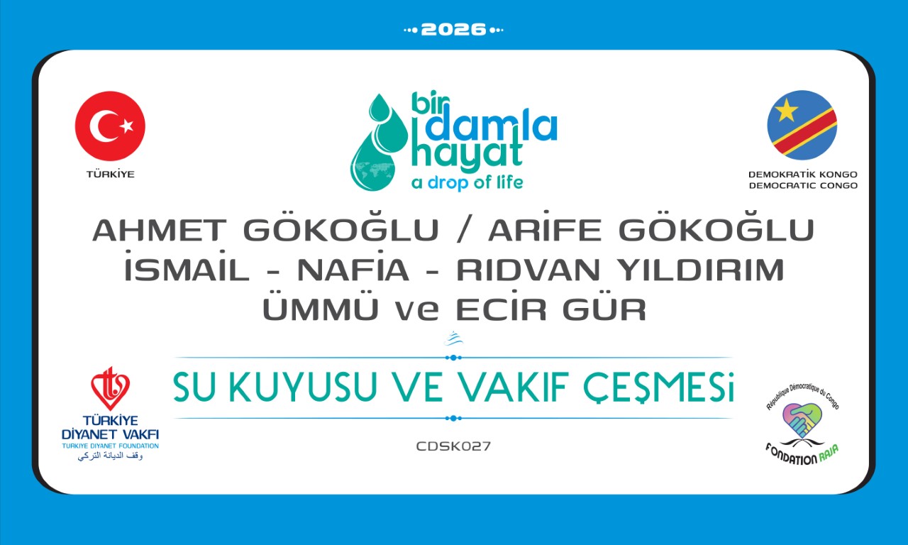 CDSK027 Demokratik Kongo Cumhuriyeti su kuyusu ve vakıf çeşmesi