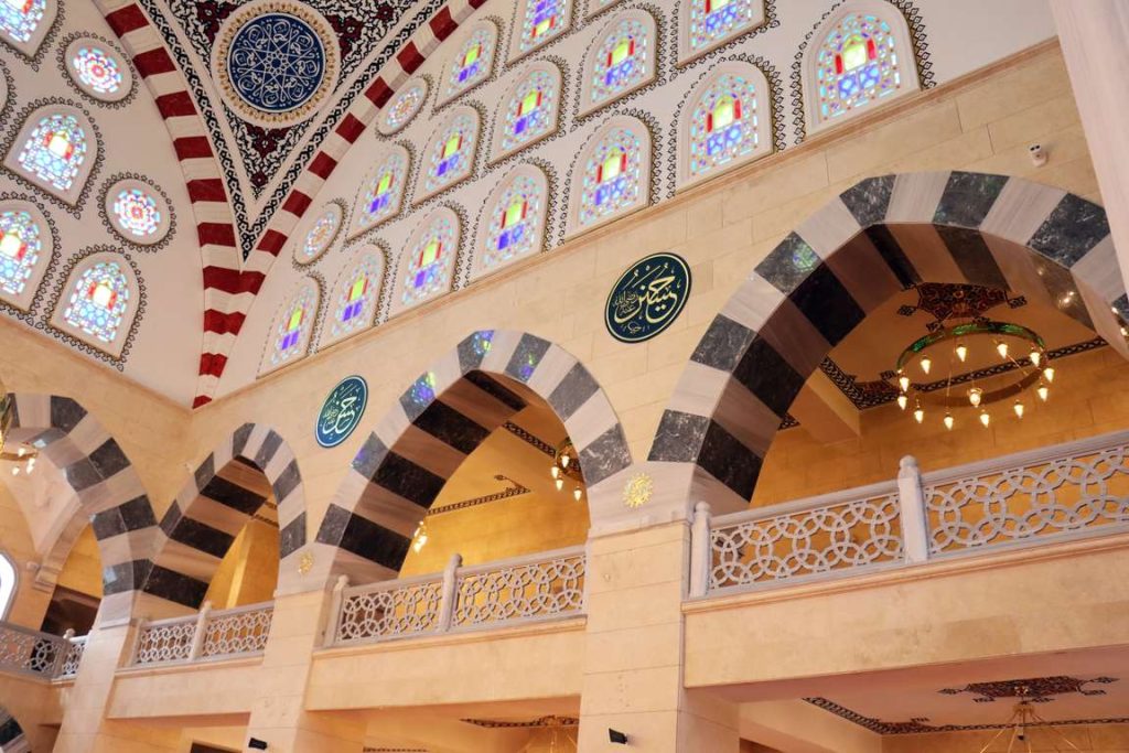 Türkiye'nin destekleriyle inşa edilen Üsküp Camisi'ndeki çalışmalarda sona yaklaşılıyor