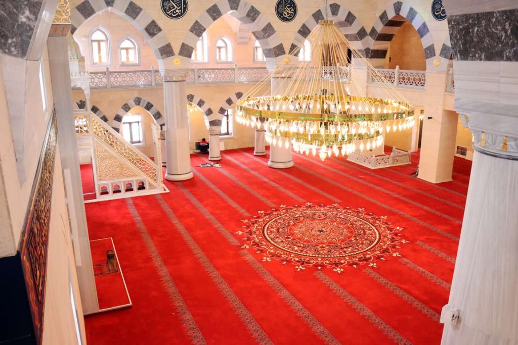 Türkiye'nin destekleriyle inşa edilen Üsküp Camisi'ndeki çalışmalarda sona yaklaşılıyor